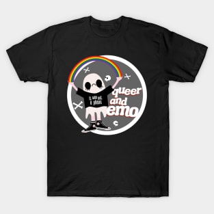 Queer And Emo Badge T-Shirt